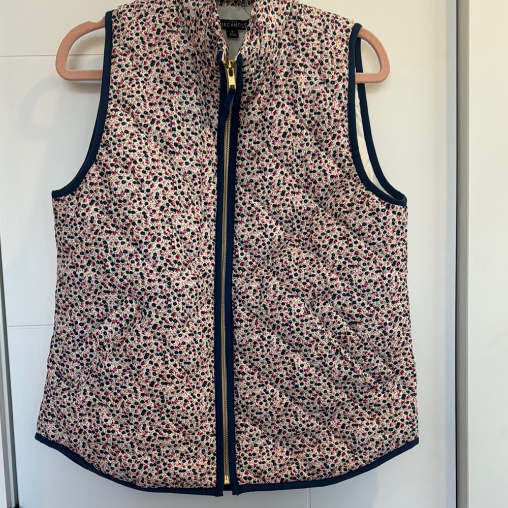 J. Crew Mercantile Floral Vest